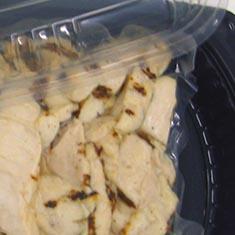 Flame Broiled Chicken Breast Strips, Tray Packed, Lower Sodium